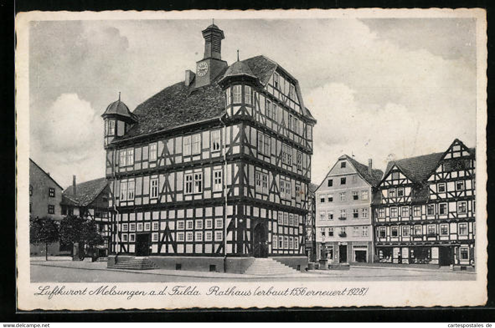 AK Melsungen A. D. Fulda, Rathaus (erbaut 1556, Erneuert 1928)  - Melsungen
