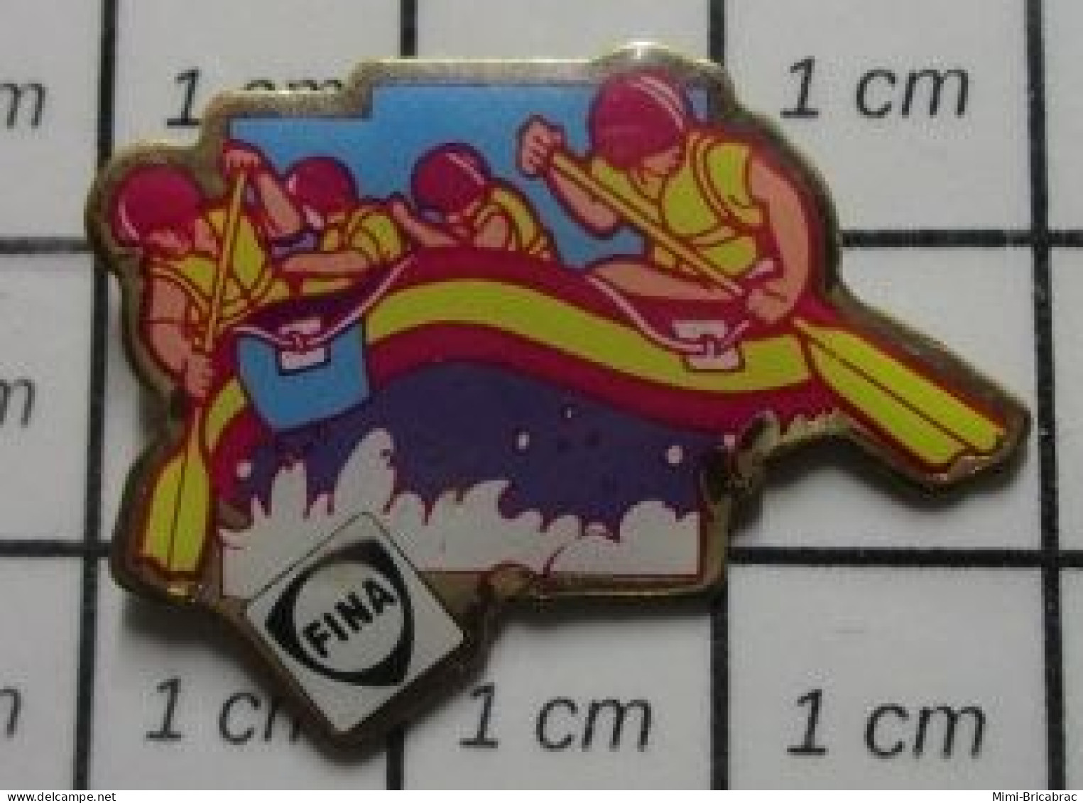 912c  Pin's Pins / Beau Et Rare / SPORTS / TORRENT CANOE RAFTING FINA - Canoeing, Kayak