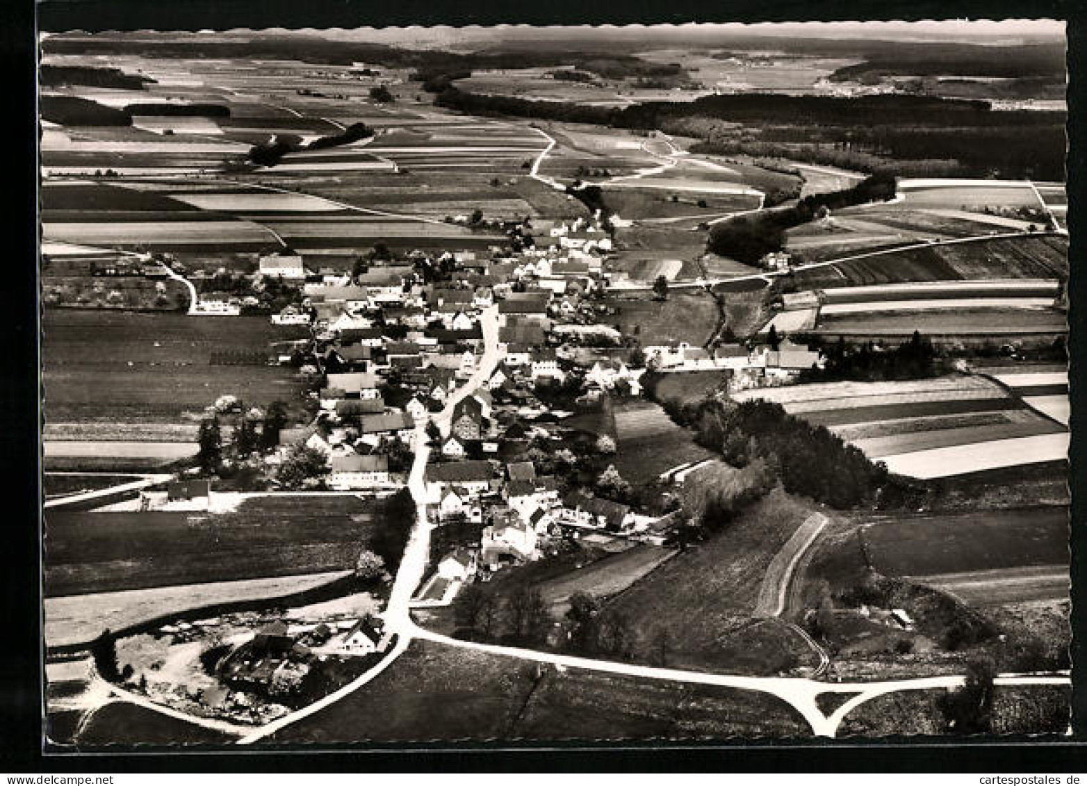 AK Laubach Kreis Biberach /Riss, Totalansicht Aus Der Vogelschau  - Biberach