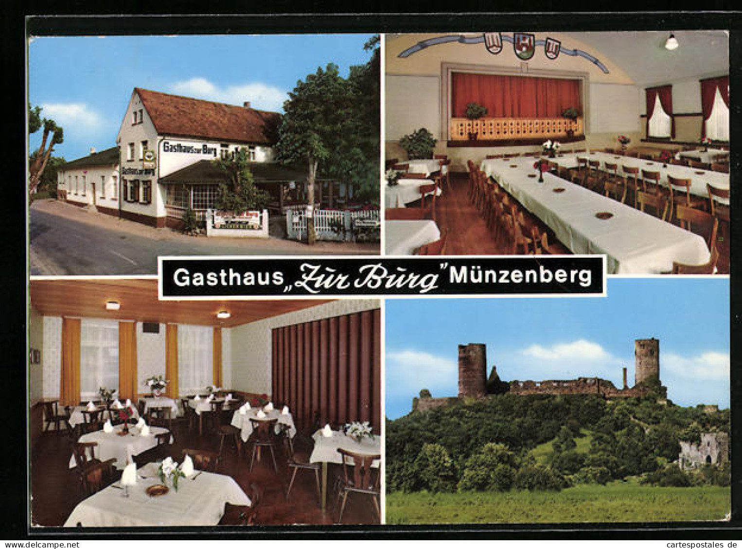 AK Münzenberg /Wetterau, Gasthaus Zur Burg-Der Zarenhof Von Münzenberg  - Wetterau - Kreis