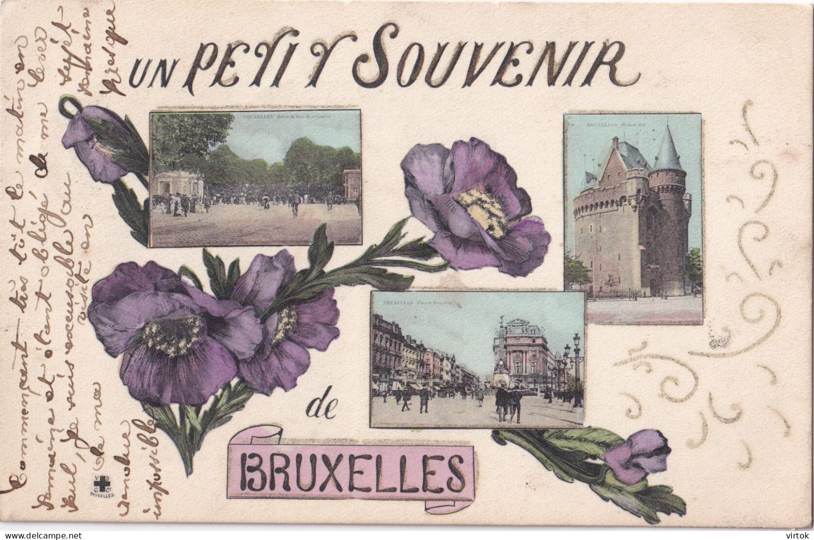 Bruxelles - Brussel :  1910   Avec Timbre - Brussel (Stad)