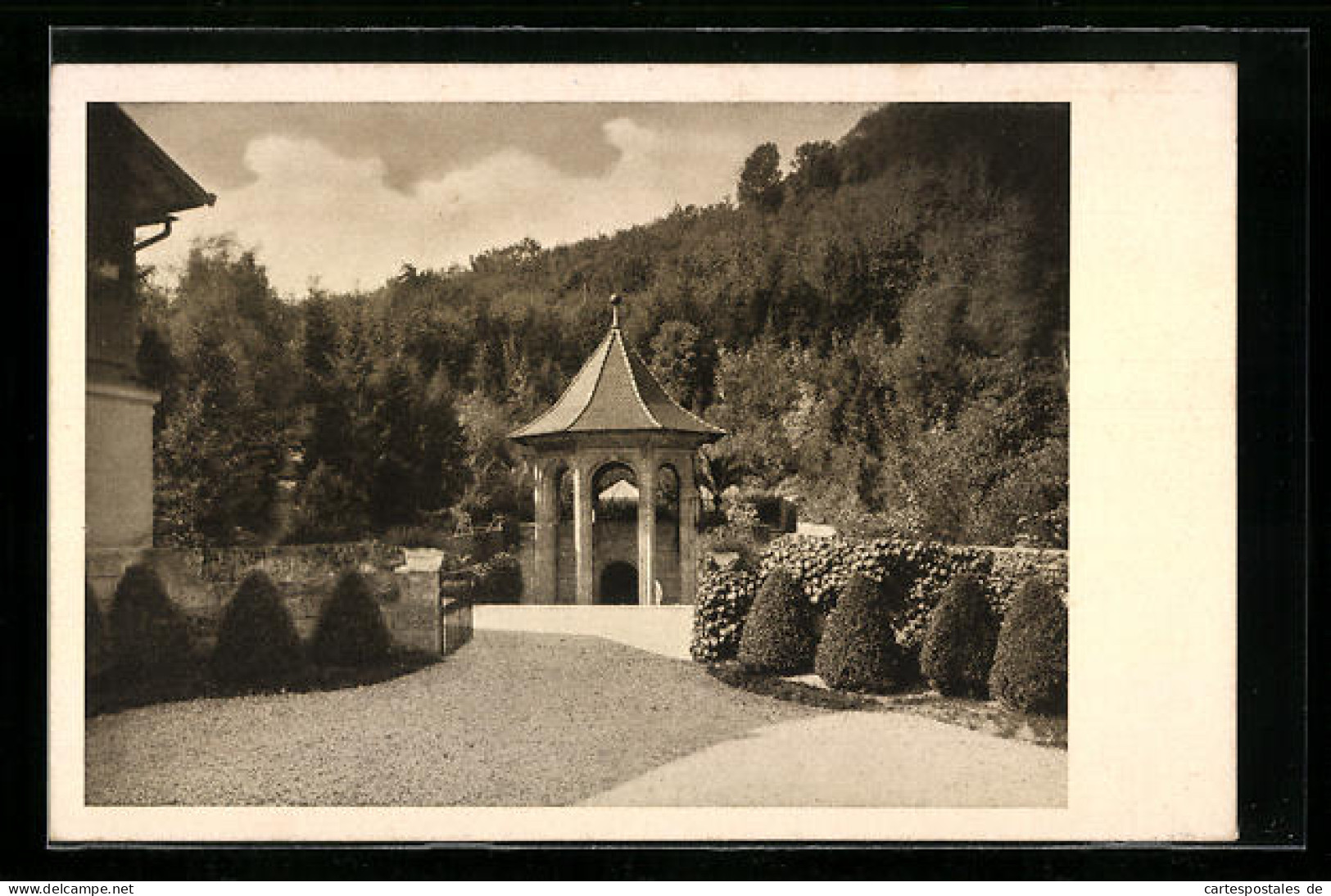 AK Bad Ditzenbach, Kurhaus Und Sanatorium, Pavillon Im Garten  - Other & Unclassified