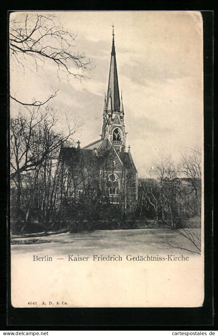 AK Berlin-Tiergarten, Kaiser Friedrich Gedächtnis-Kirche  - Tiergarten