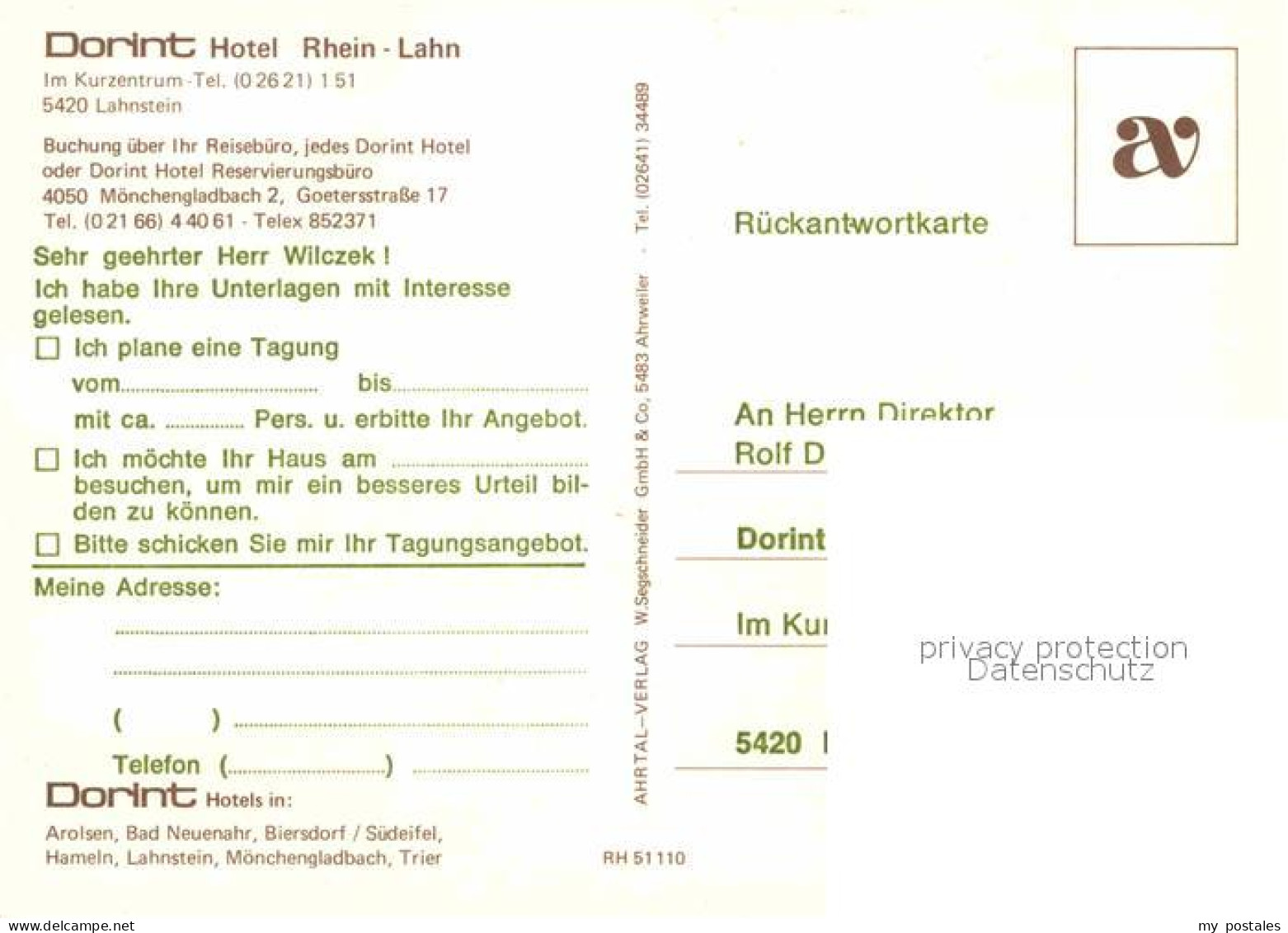 72855658 Lahnstein Dorint Hotel  Lahnstein - Lahnstein