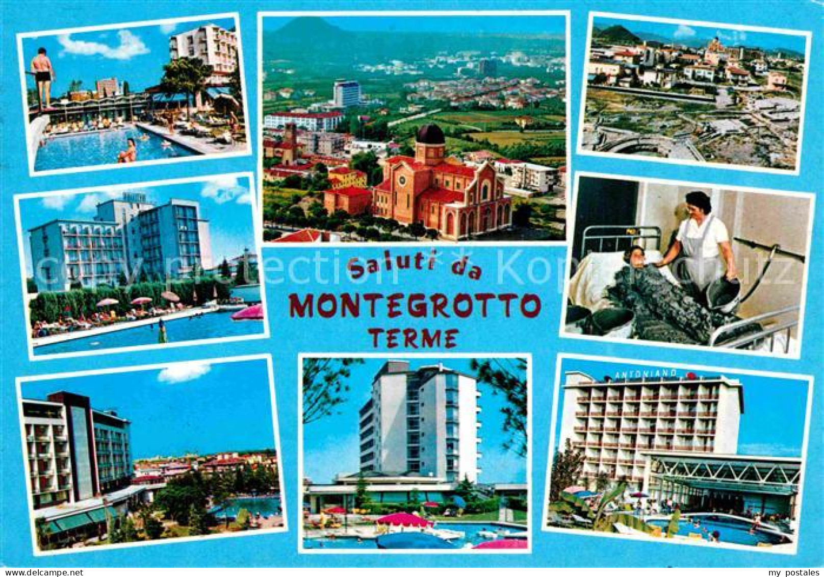 72855116 Montegrotto Terme Fliegeraufnahme Kurviertel Moorbad Firenze - Other & Unclassified
