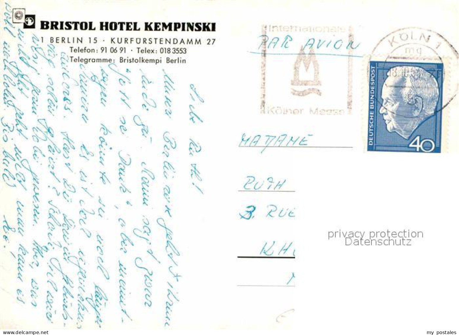 72855105 Berlin Bristol Hotel Kempinski Berlin - Altri & Non Classificati