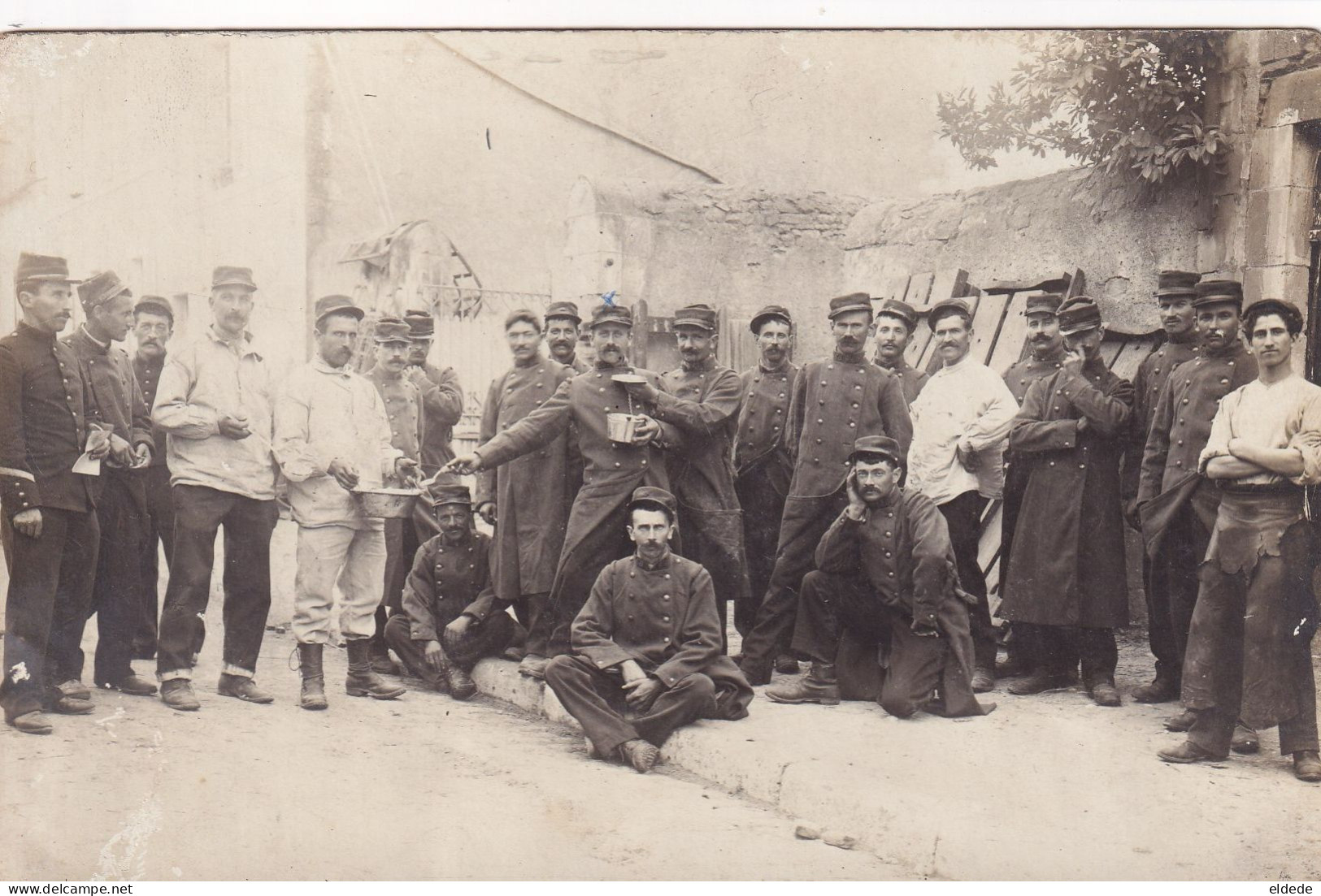 Carte Photo Le Blanc Indre Groupe Militaires Du 68 Eme Envoi à Lhommaizé Vienne - Le Blanc