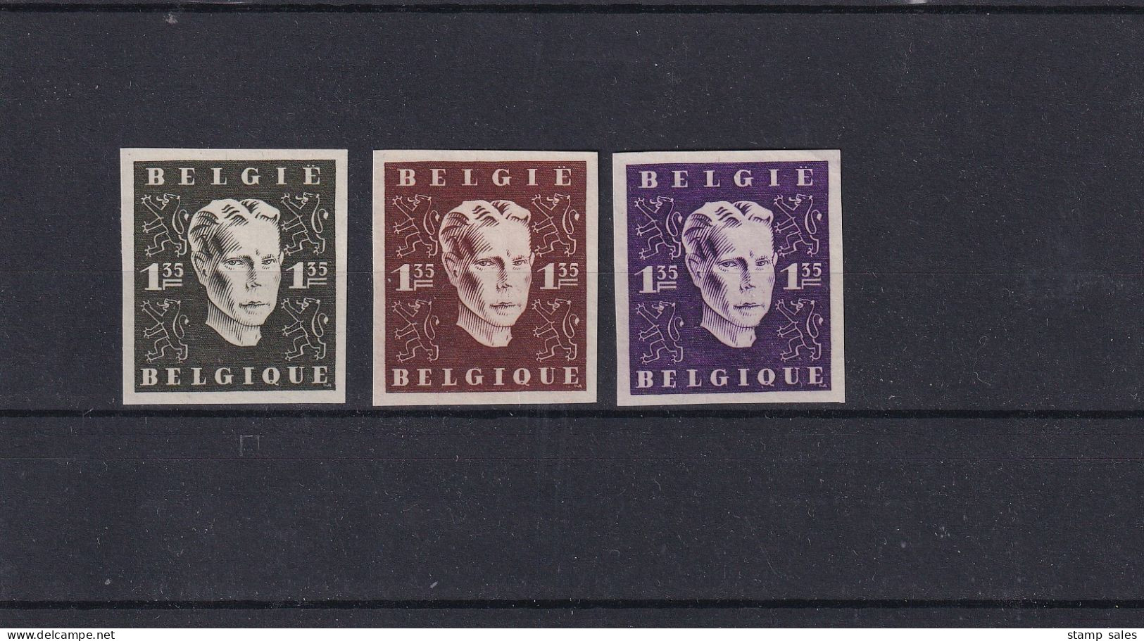 België N°E52ABC Prins Karel Type Janssens 1947 MNH ** COB € 525,00 SUPERB - Erinnophilia [E]