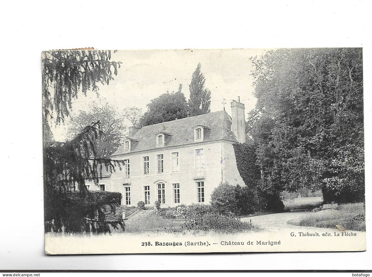 CPA DPT  72   ,   BAZOUGES, CHATEAU DE MARIGNE En 1906! - Other & Unclassified