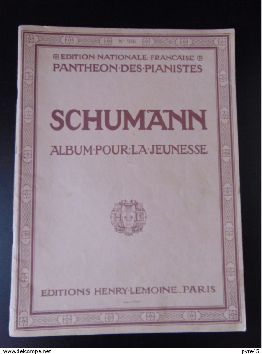 PARTITION SCHUMANN ALBUM POUR LA JEUNESSE EDITION LEMOINE - S-U