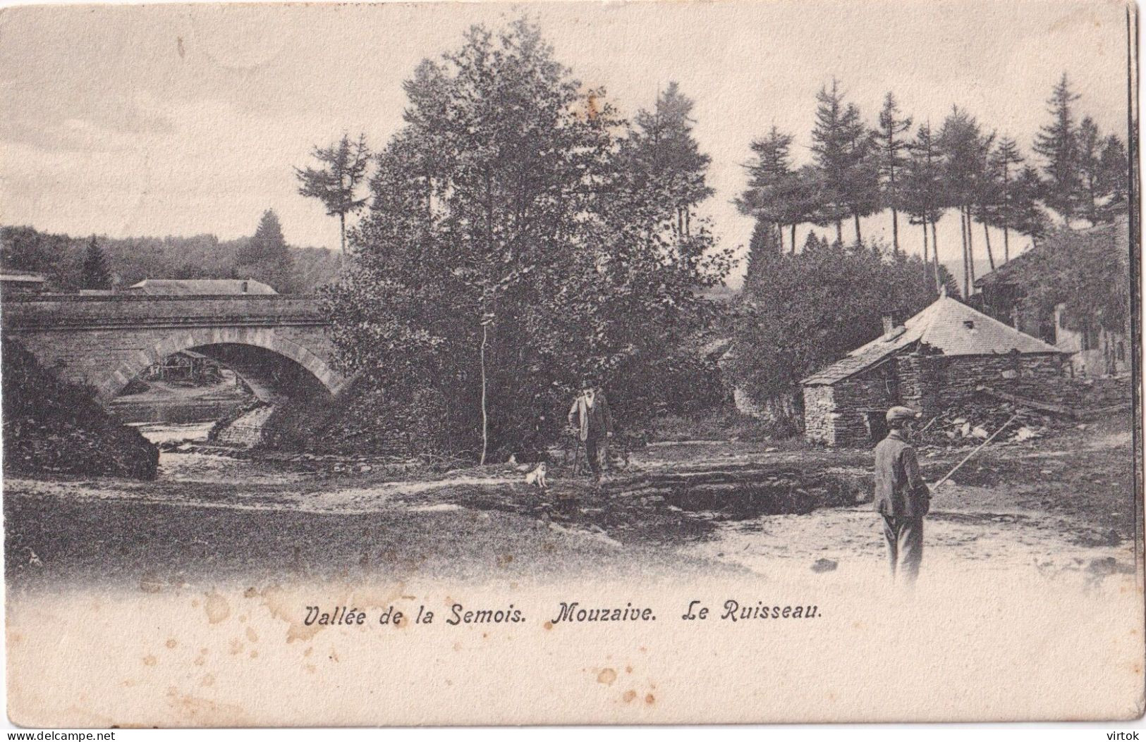 Mouzaive :  1912  Avec Timbre - Vresse-sur-Semois