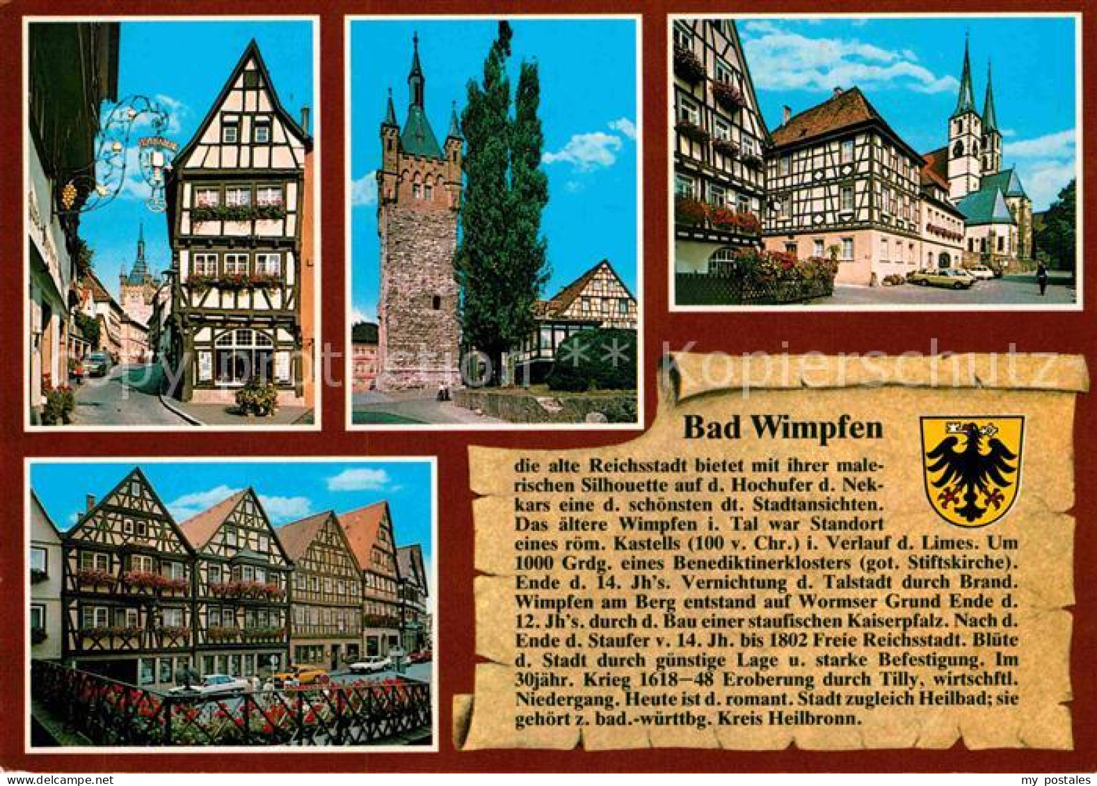 72854647 Bad Wimpfen Fachwerk Salzgasse Blauer-Turm  Bad Wimpfen - Bad Wimpfen