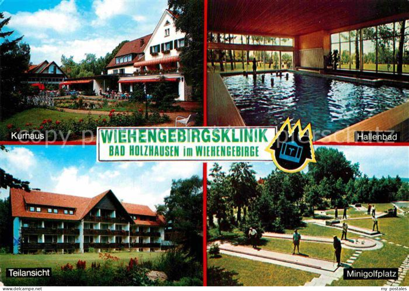 72854611 Bad Holzhausen Luebbecke Wiehengebirgsklinik Hallenbad Kurhaus Minigolf - Getmold