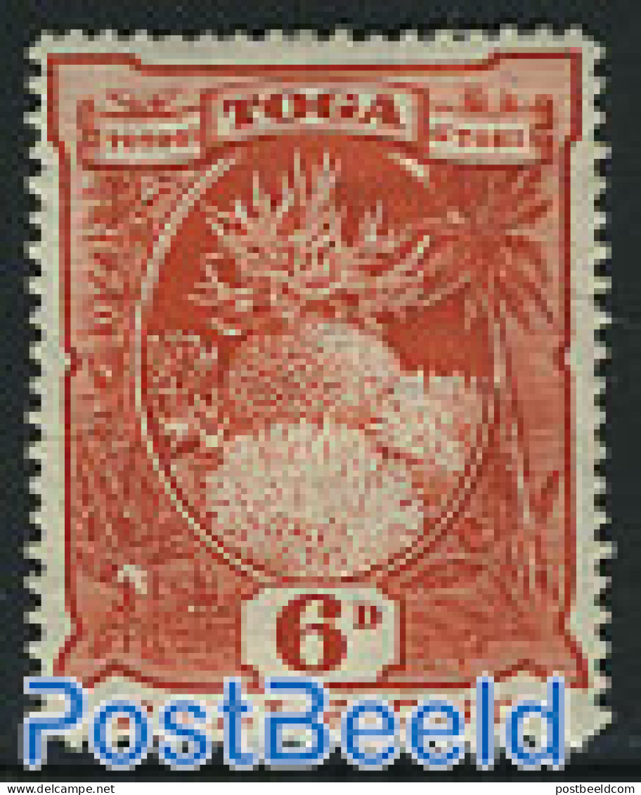 Tonga 1897 6p, Stamp Out Of Set, Unused (hinged), Nature - Other & Unclassified