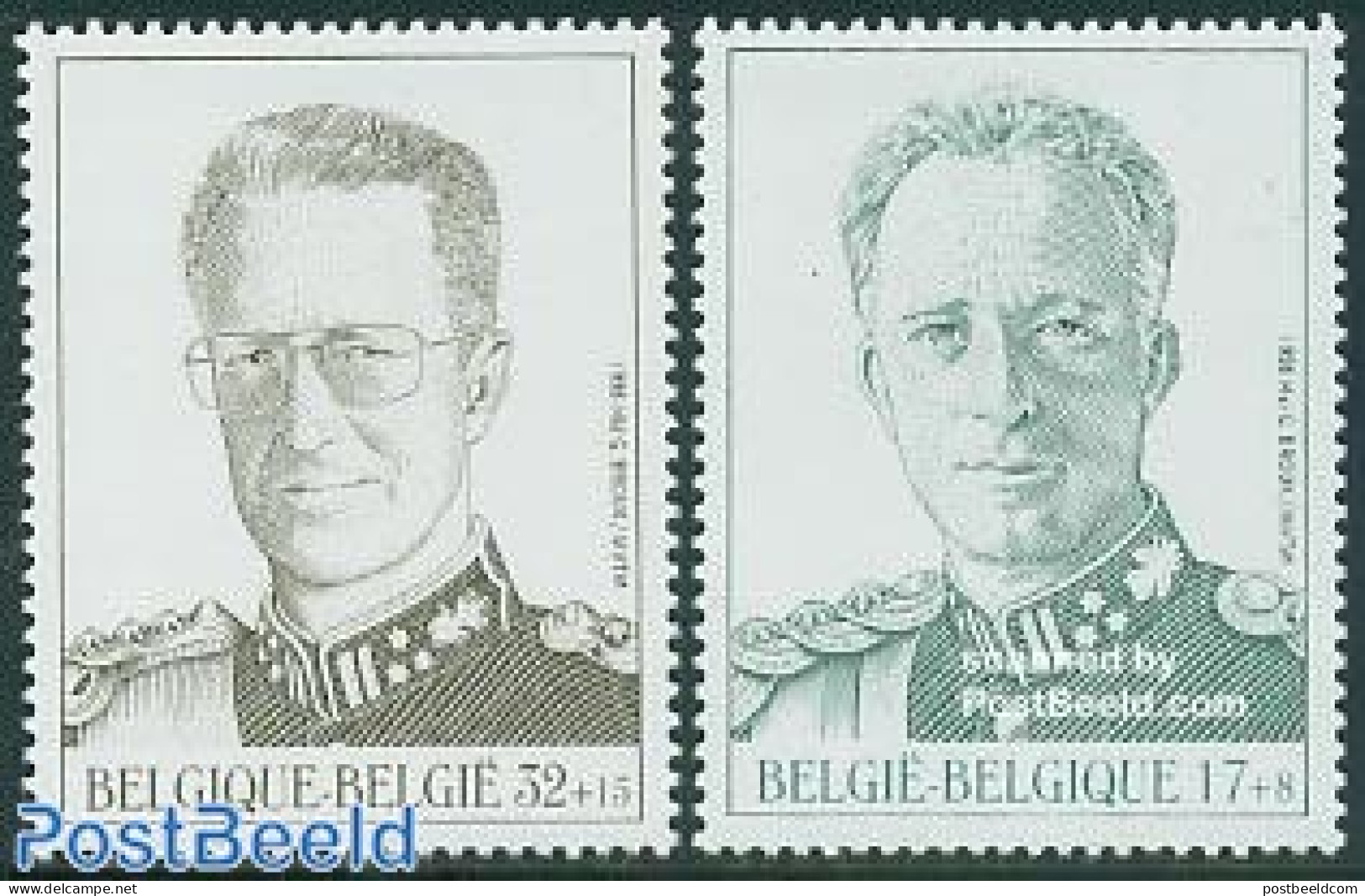 Belgium 1998 Kings 2v, Mint NH, History - Kings & Queens (Royalty) - Unused Stamps