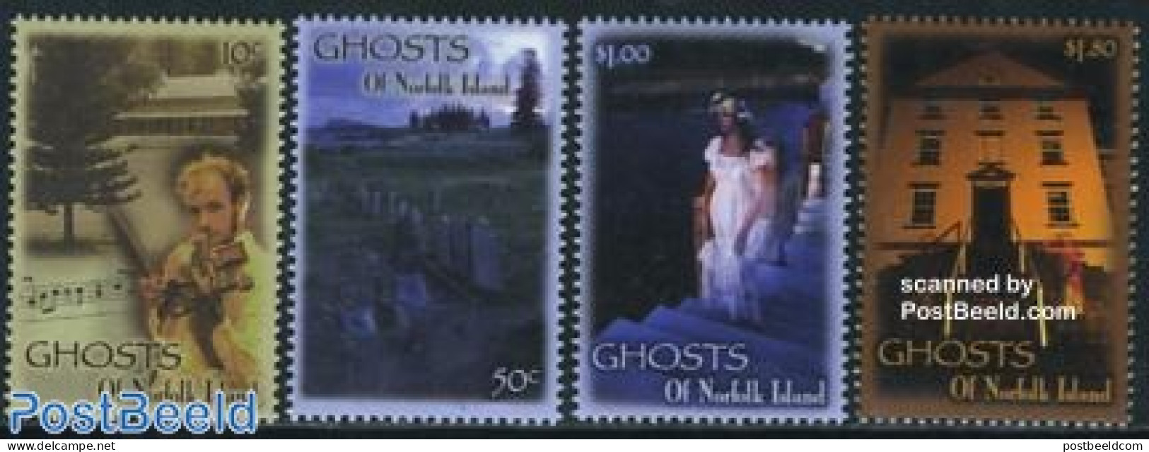 Norfolk Island 2007 Ghosts Of Norfolk Island 4v, Mint NH, Performance Art - Music - Staves - Music