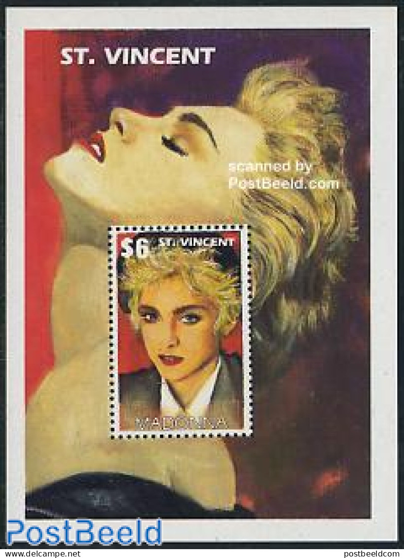 Saint Vincent 1991 Madonna S/s, Mint NH, Performance Art - Music - Popular Music - Música