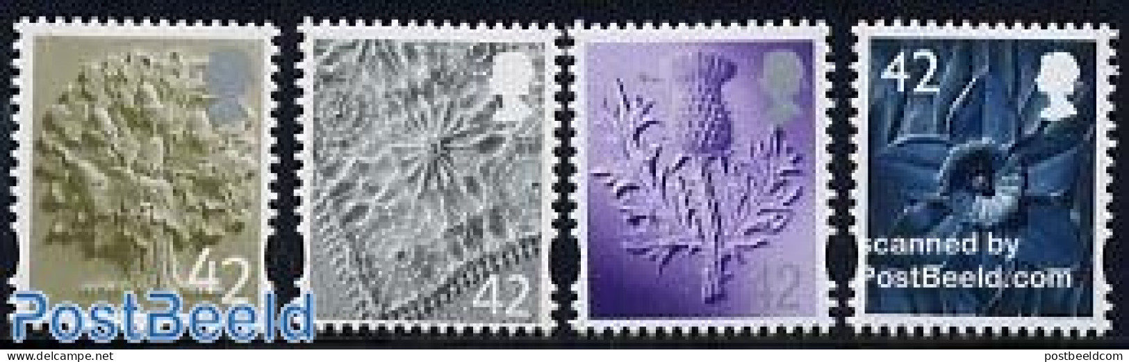Great Britain 2005 Regional Definitives 4v, Mint NH, Nature - Flowers & Plants - Trees & Forests - Nuovi