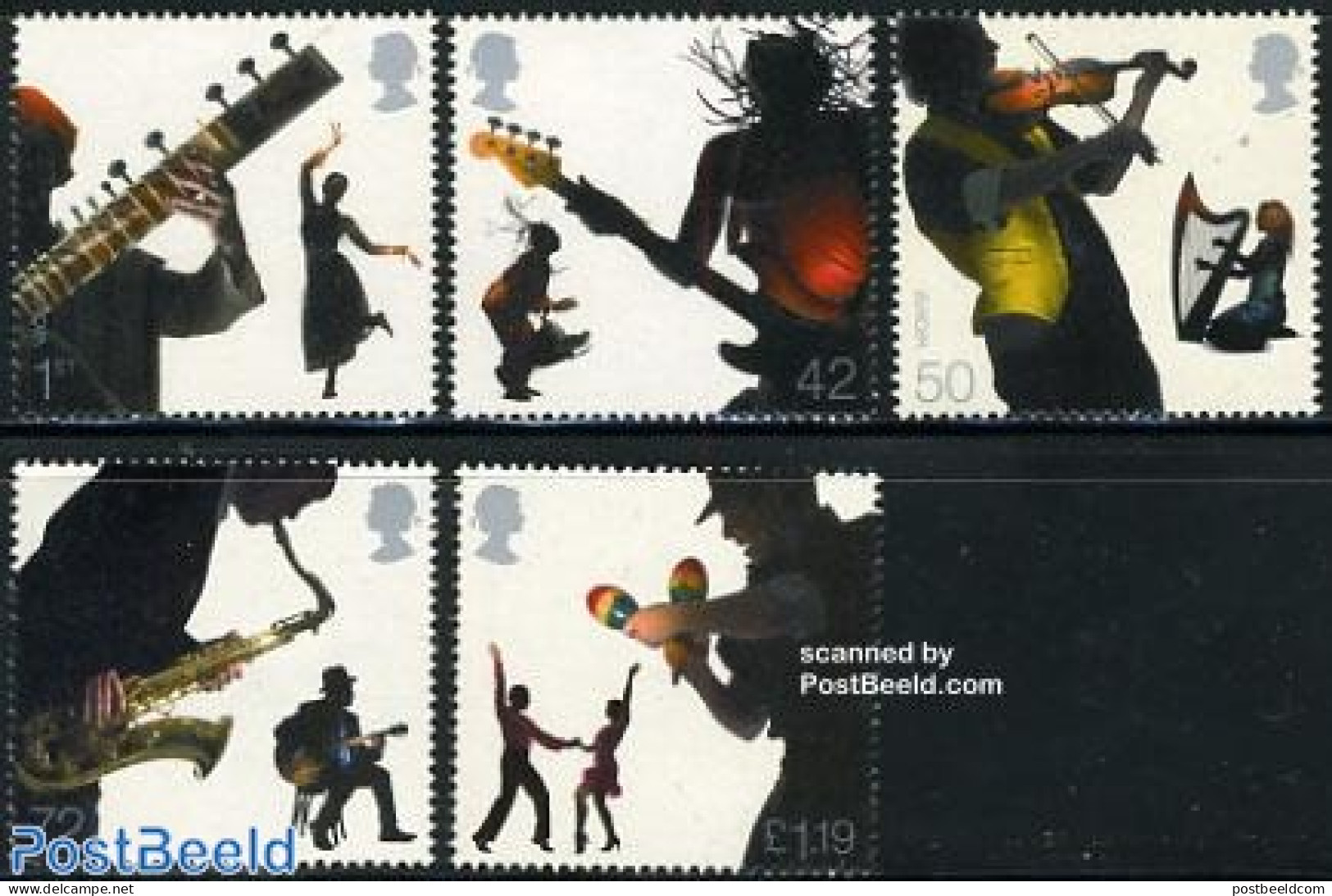 Great Britain 2006 Sounds Of Britain 5v, Mint NH, History - Performance Art - Europa (cept) - Music - Musical Instrume.. - Unused Stamps