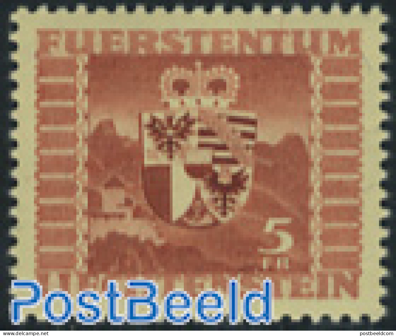 Liechtenstein 1947 Definitive 1v, Mint NH, History - Coat Of Arms - Ungebraucht