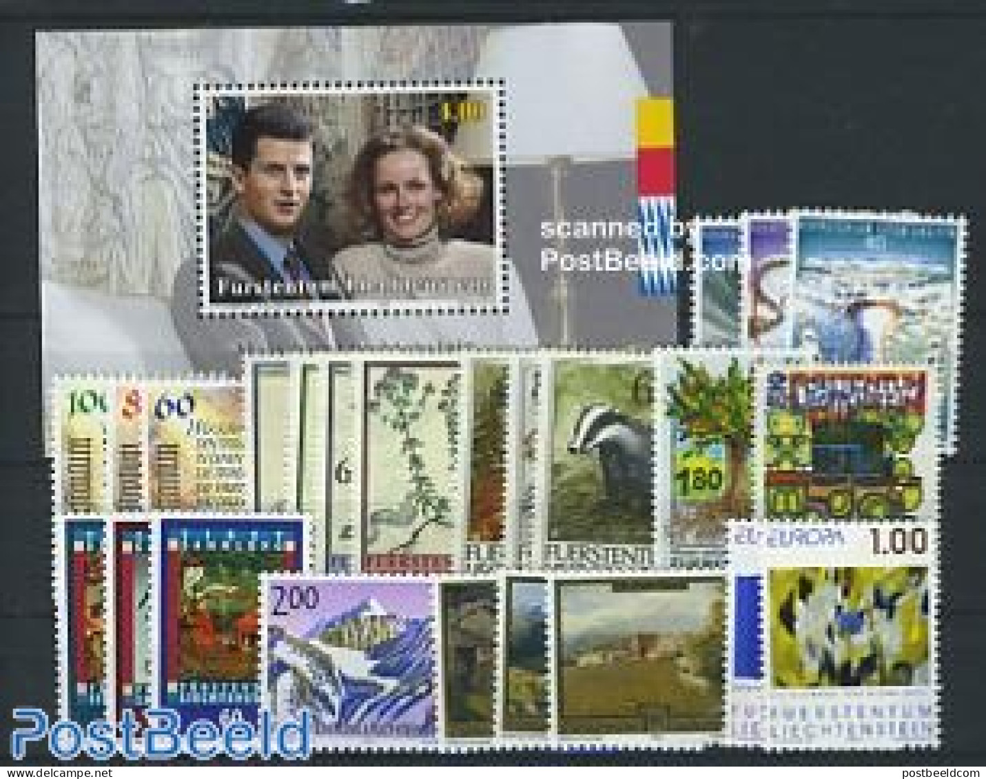 Liechtenstein 1993 Yearset 1993 (24v+1s/s), Mint NH, Various - Yearsets (by Country) - Unused Stamps