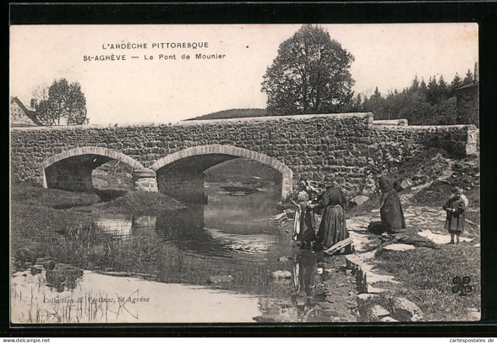 CPA St-Agrève, Le Pont De Mounier  - Saint Agrève