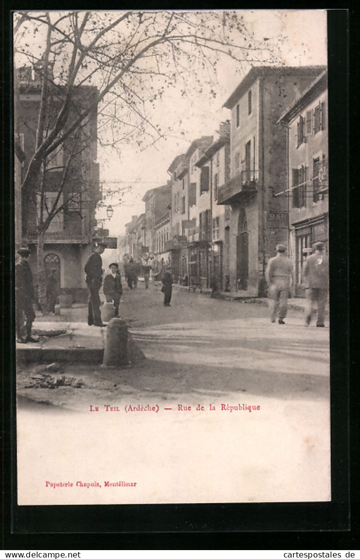 CPA Le Teil, Rue De La République  - Le Teil