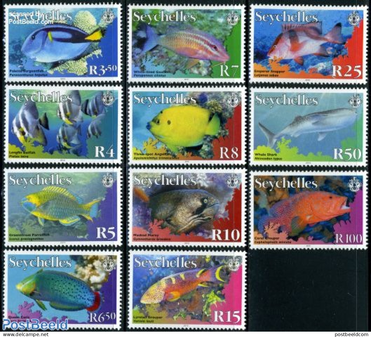 Seychelles 2010 Definitives, Fish 11v, Mint NH, Nature - Fish - Fische