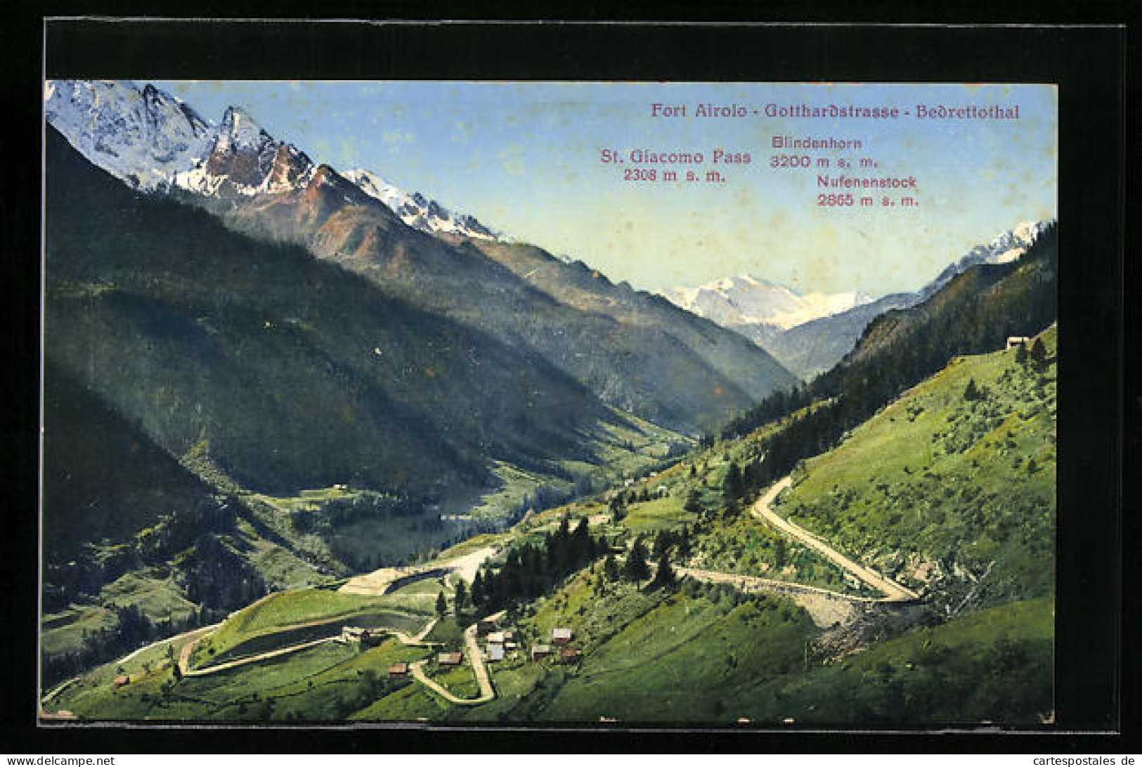 AK Airolo, Fort Airolo Mit Blindenhorn  - Airolo