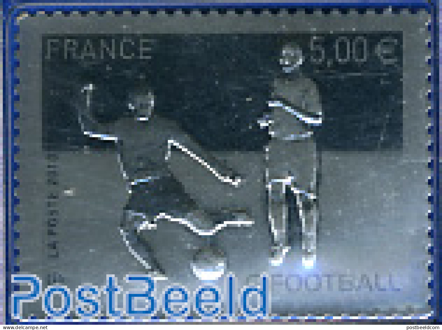 France 2010 Football 1v, Silver, Mint NH, Sport - Various - Football - Sport (other And Mixed) - Other Material Than P.. - Ungebraucht