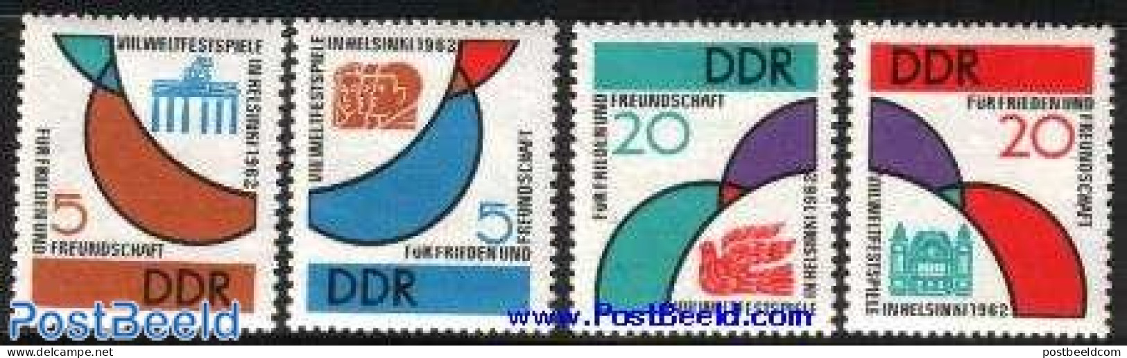 Germany, DDR 1962 PEACE & FRIENDSHIP 4V, Mint NH - Neufs