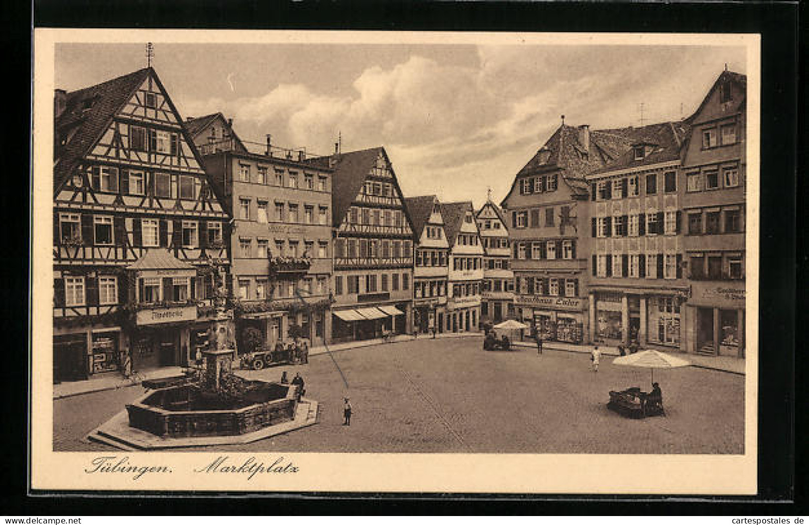 AK Tübingen, Marktplatz Mit Kaufhaus Euler  - Tuebingen