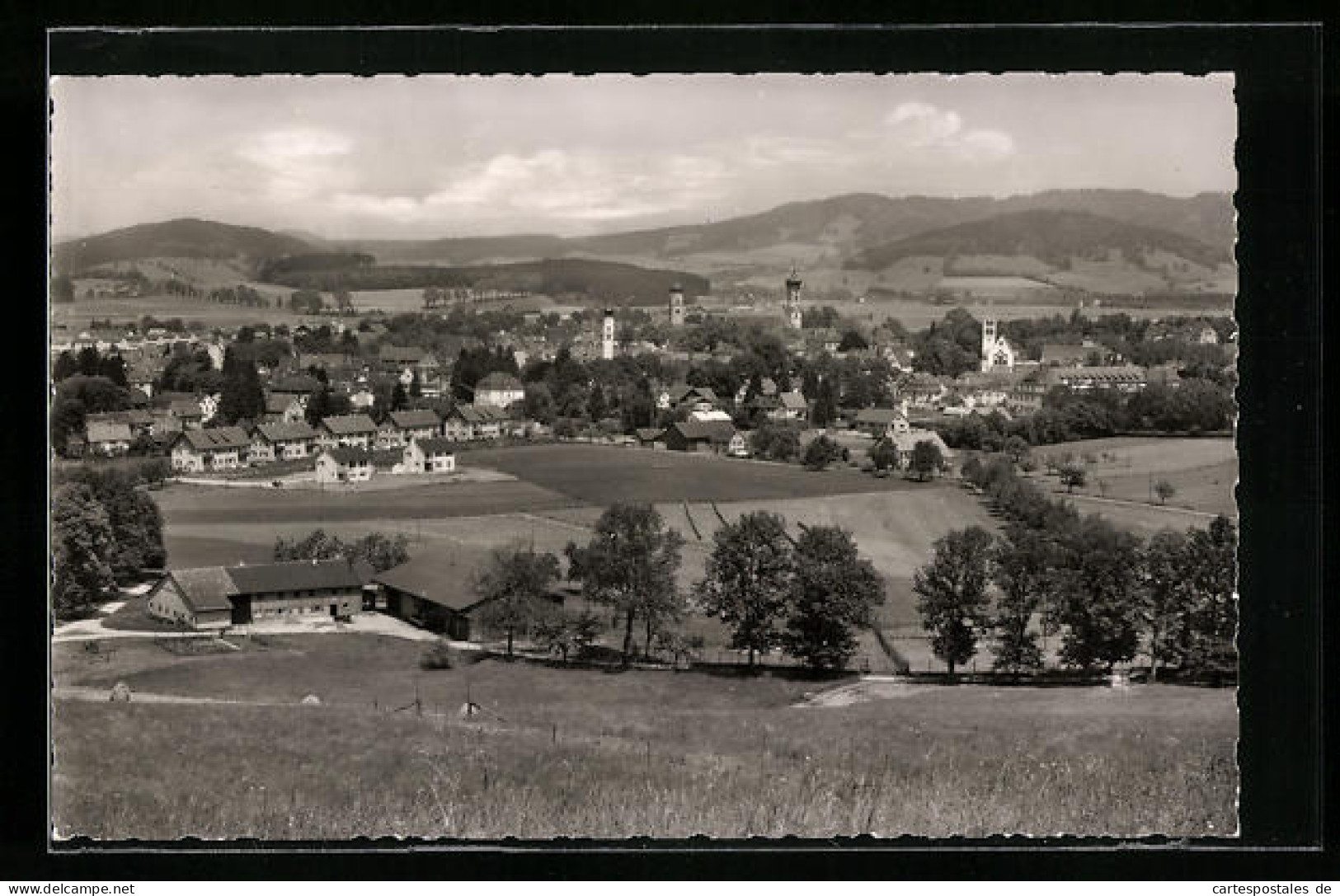 AK Isny / Allgäu, Totale Von Der Bergwiese Aus Gesehen  - Isny