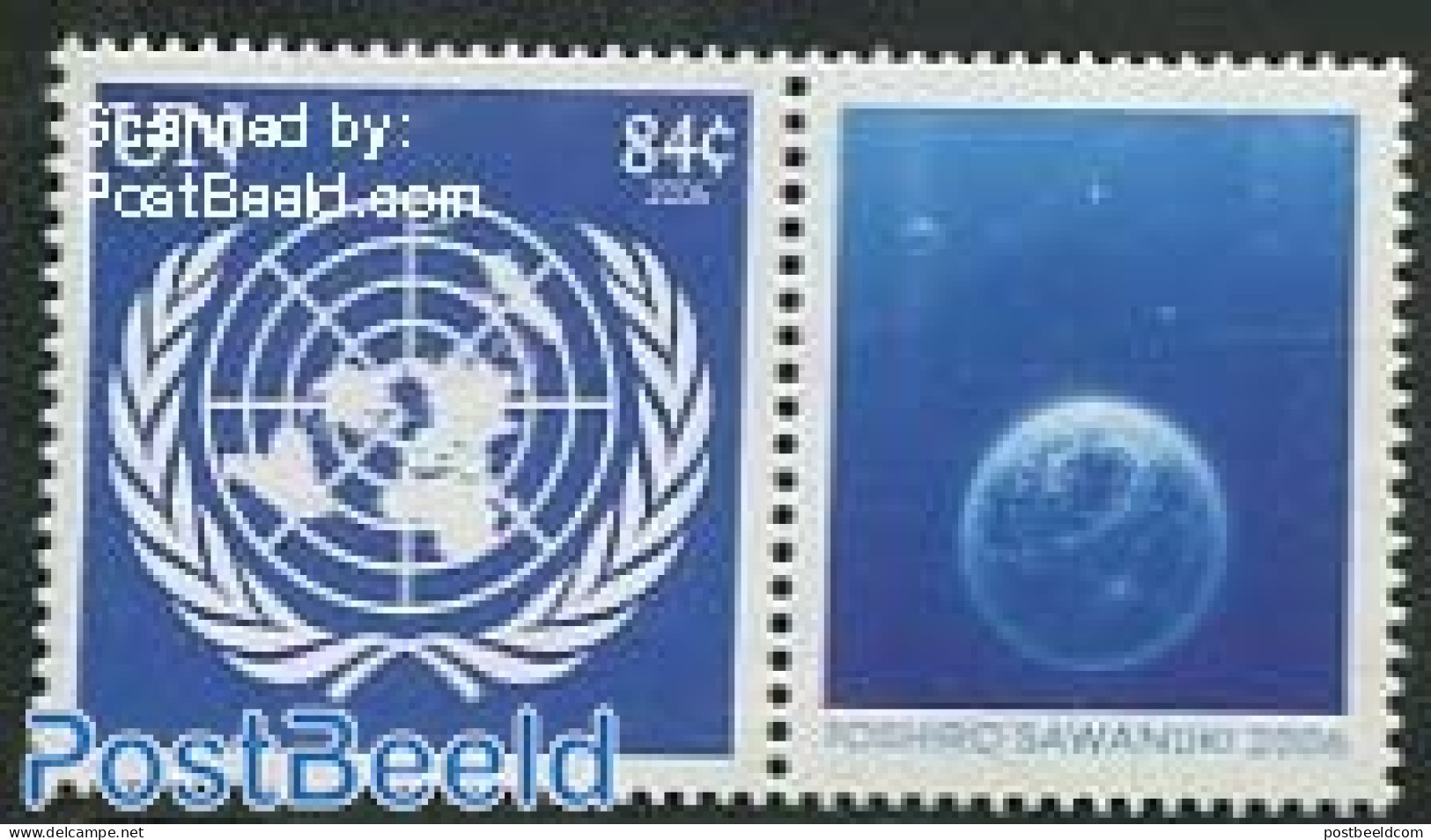 United Nations, New York 2006 Definitive 1v+Personalised Tab (tab May Vary), Mint NH - Andere & Zonder Classificatie