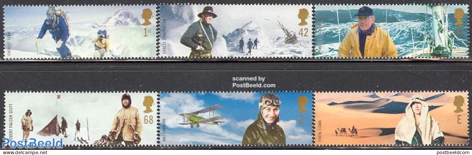 Great Britain 2003 Extreme Adventures 6v, Mint NH, History - Nature - Science - Sport - Transport - Explorers - Camels.. - Nuevos
