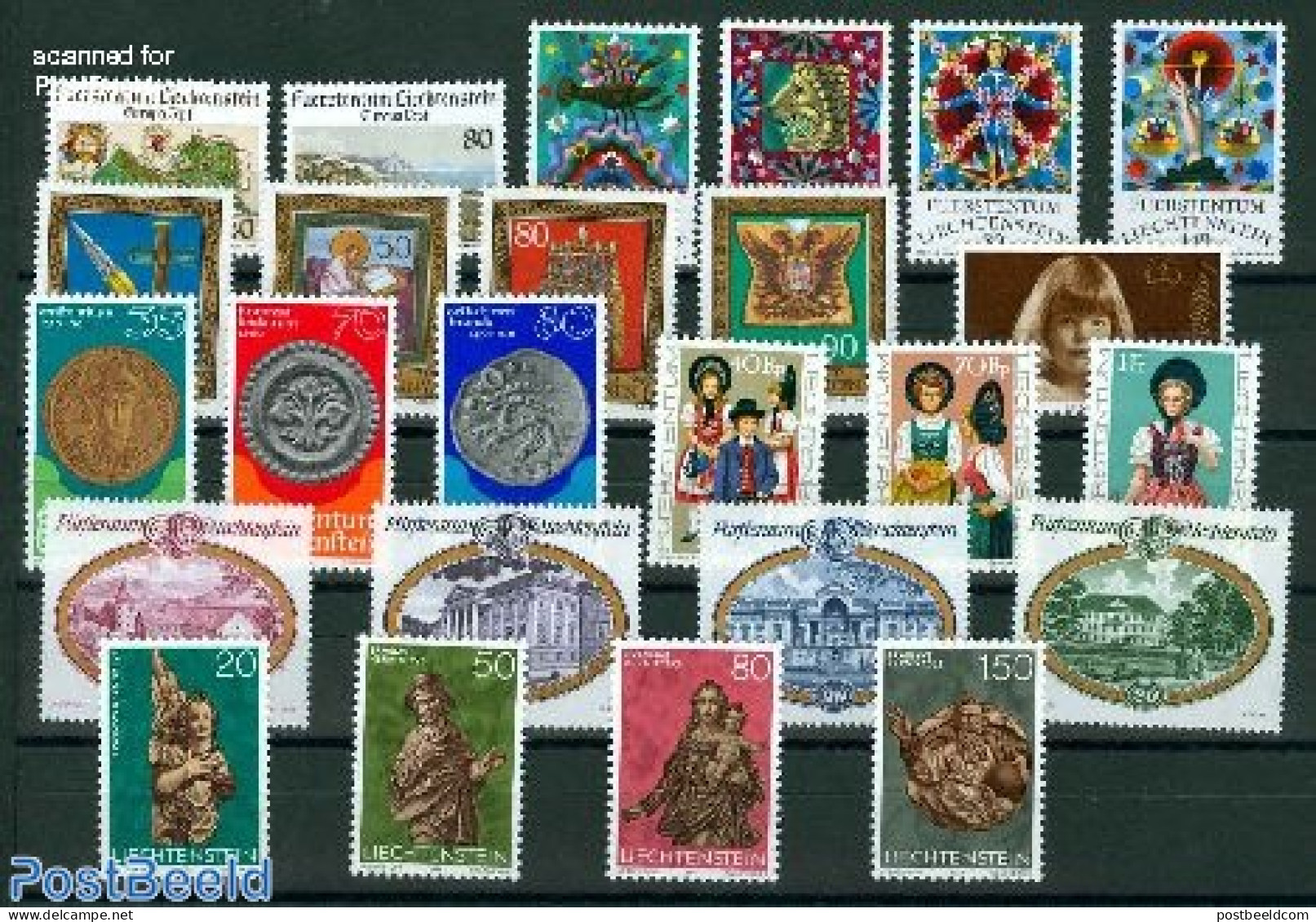 Liechtenstein 1977 Yearset 1977, Complete, 25v, Mint NH, Various - Yearsets (by Country) - Nuevos