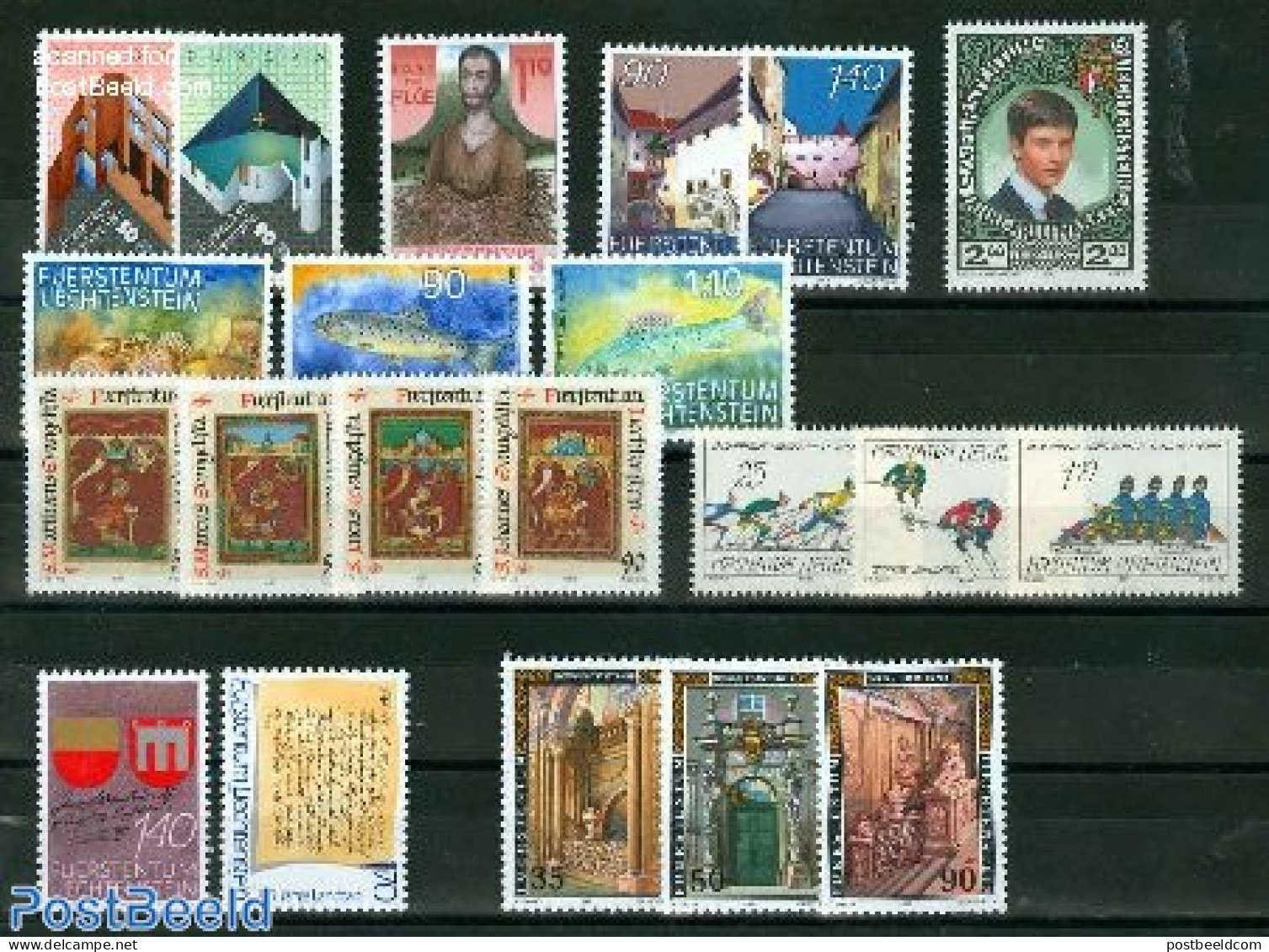 Liechtenstein 1987 Yearset 1987, Complete, 21v, Mint NH, Various - Yearsets (by Country) - Neufs