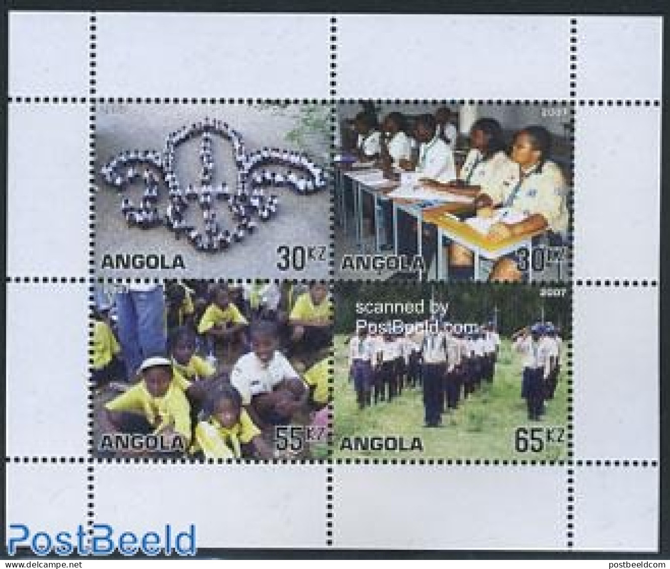 Angola 2007 Scouting 4v M/s, Mint NH, Sport - Scouting - Angola