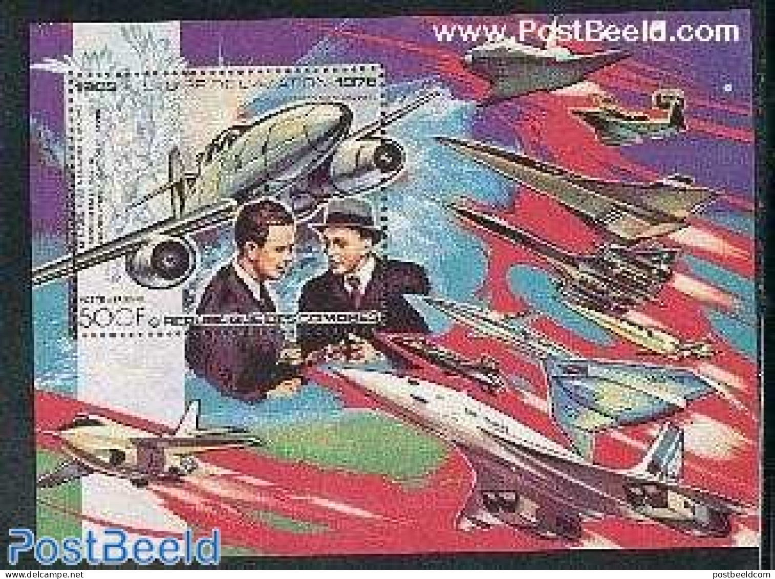 Comoros 1978 Aviation History S/s, Mint NH, Transport - Aircraft & Aviation - Airplanes