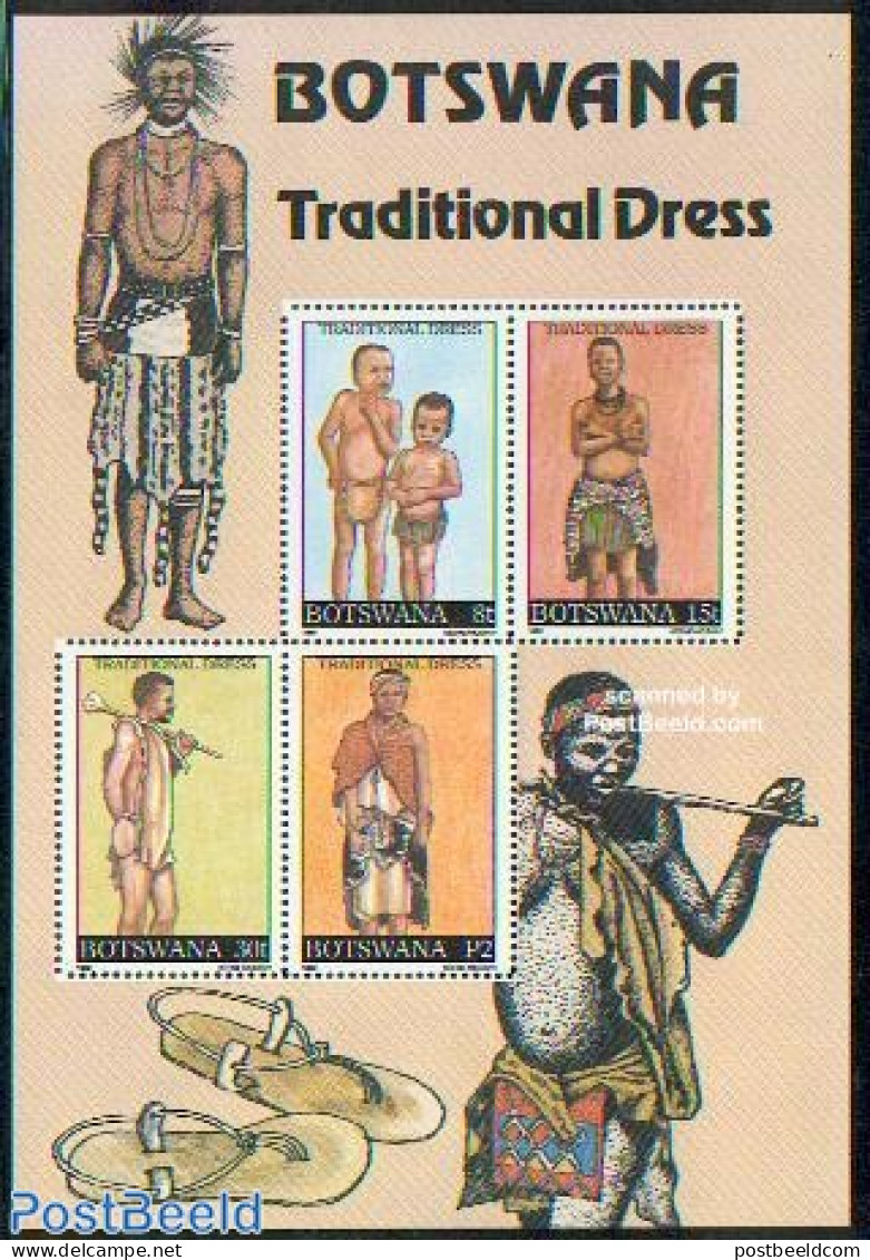 Botswana 1990 Tradional Costumes S/s, Mint NH, Various - Costumes - Costumi