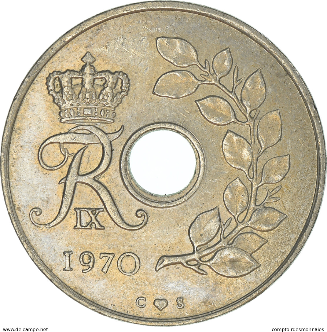 Monnaie, Danemark, 25 Öre, 1970 - Danemark