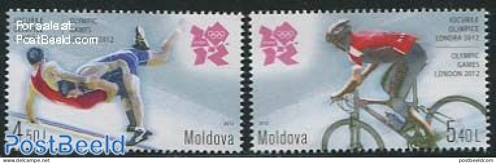 Moldova 2012 Olympic Games London 2v, Mint NH, Sport - Cycling - Olympic Games - Wielrennen