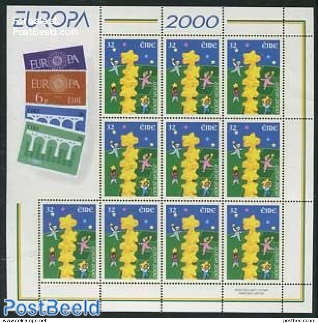 Ireland 2000 Europa M/s, Mint NH, History - Various - Europa (cept) - Joint Issues - Ungebraucht