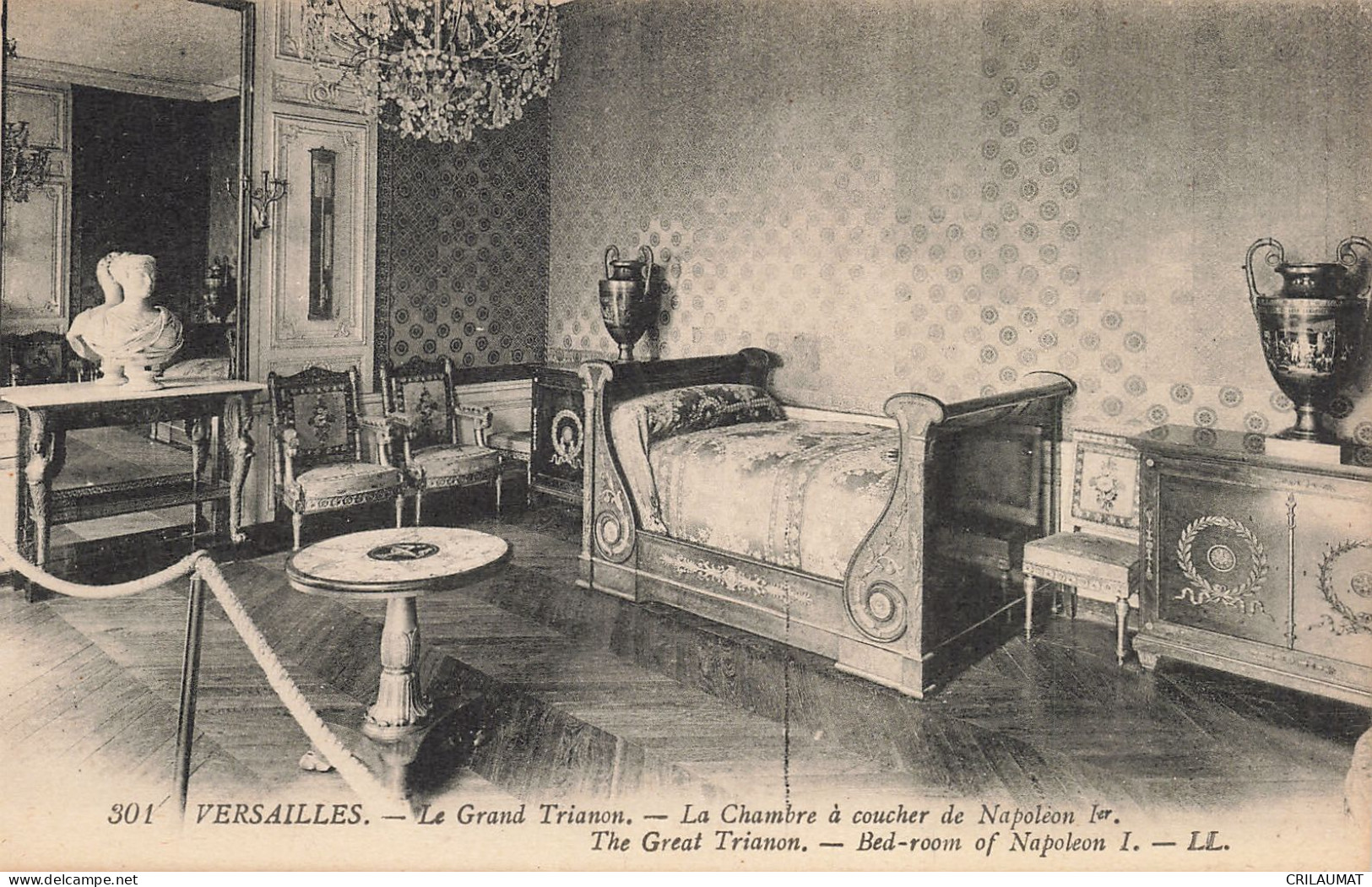 78-VERSAILLES LE PALAIS LA CHAMBRE A COUCHER DE NAPOLEON 1ER-N°T5277-B/0359 - Versailles (Schloß)