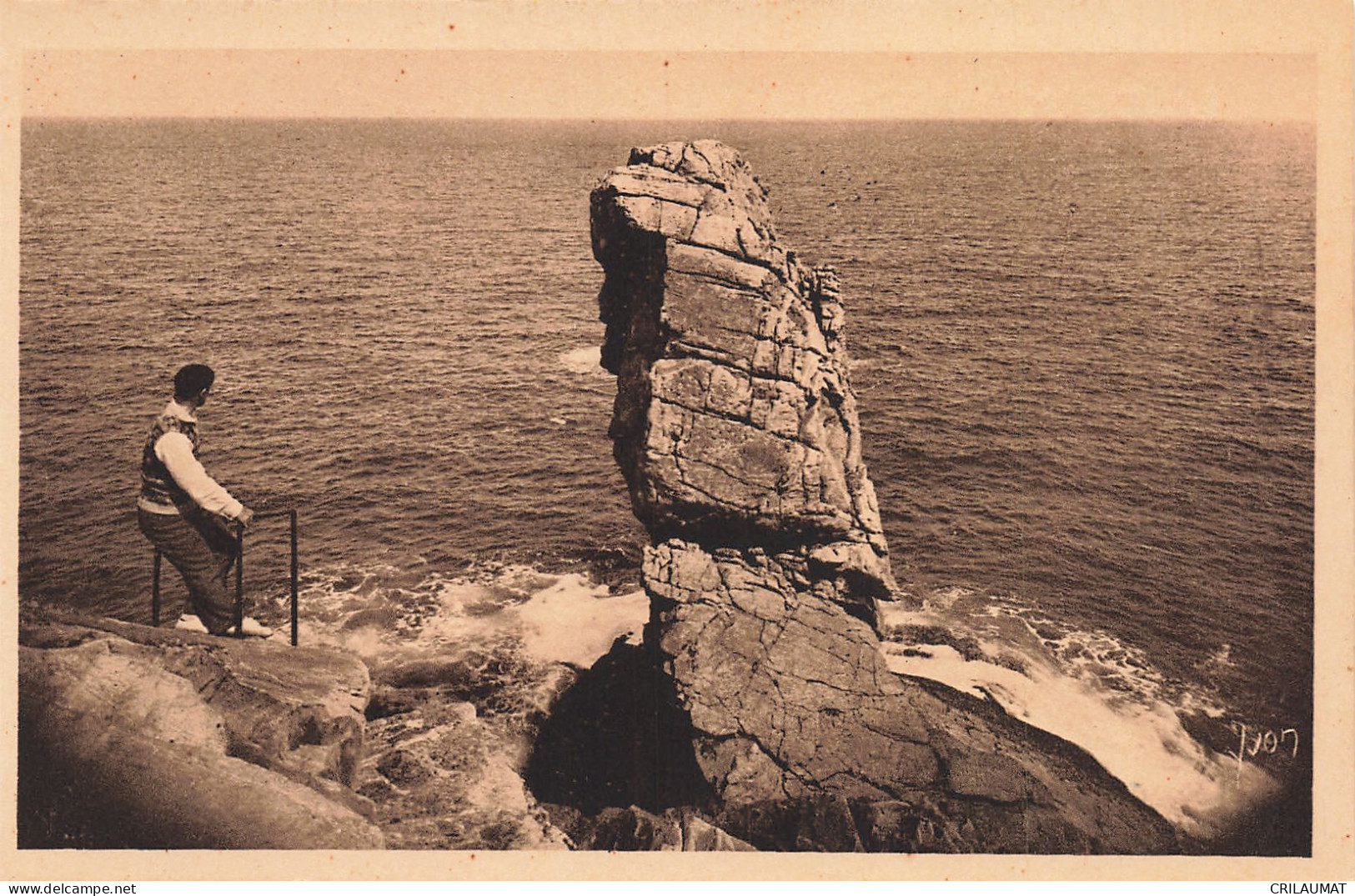 29-POINTE DU RAZ DE SEIN BAIE DES TREPASSE LE MENHIR-N°T5277-B/0365 - Andere & Zonder Classificatie