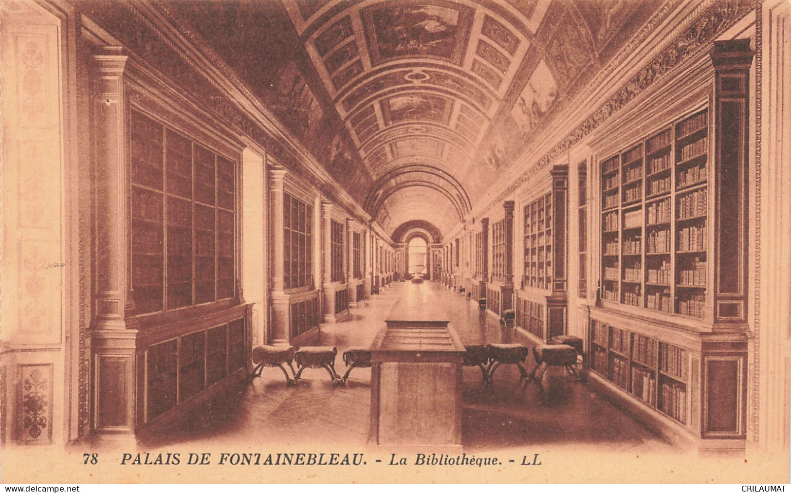 77-FONTAINEBLEAU LE PALAIS LA BIBLIOTHEQUE-N°T5277-B/0249 - Fontainebleau