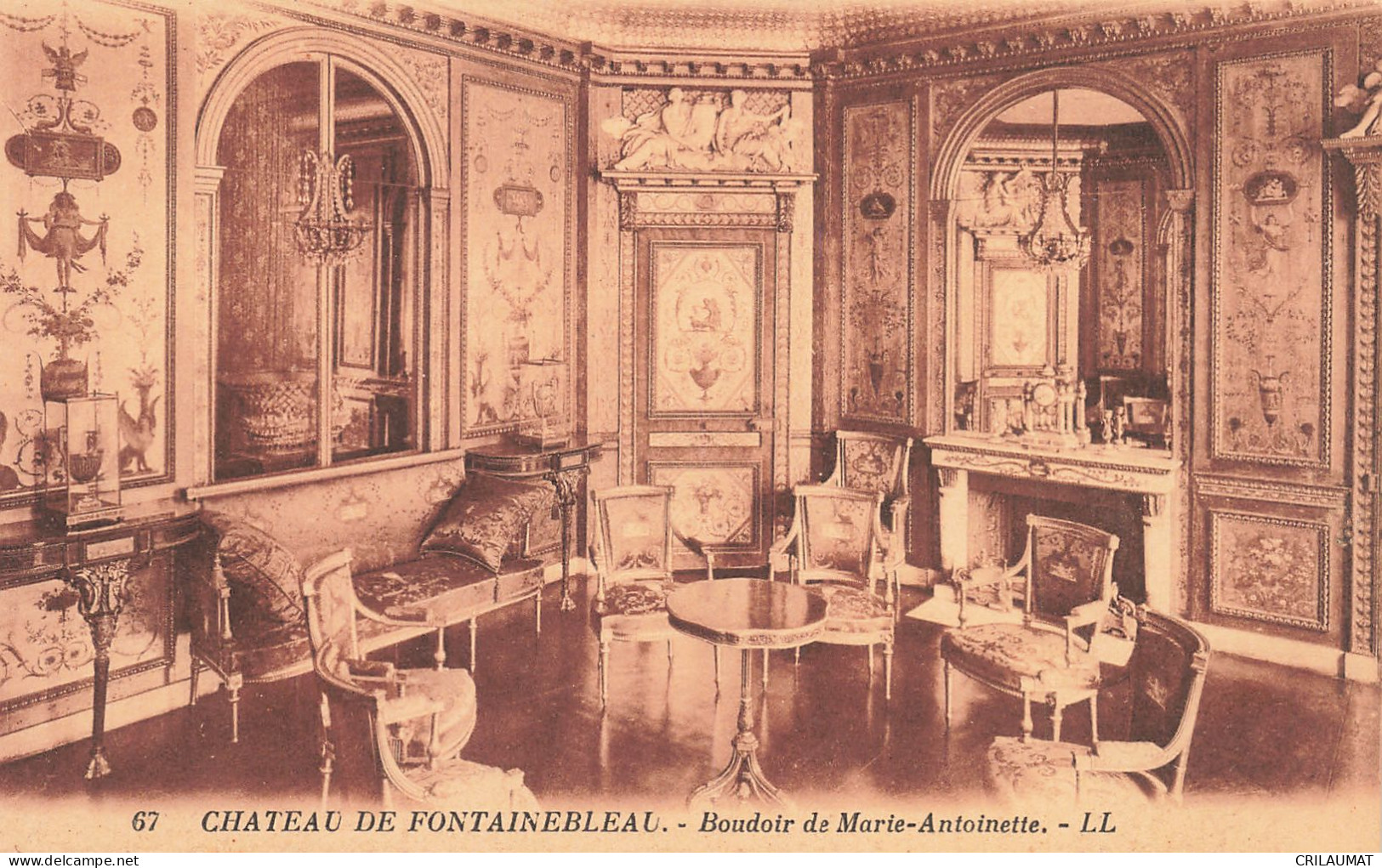 77-FONTAINEBLEAU LE CHÂTEAU BOUDOIR DE MARIE ANTOINETTE-N°T5277-B/0233 - Fontainebleau