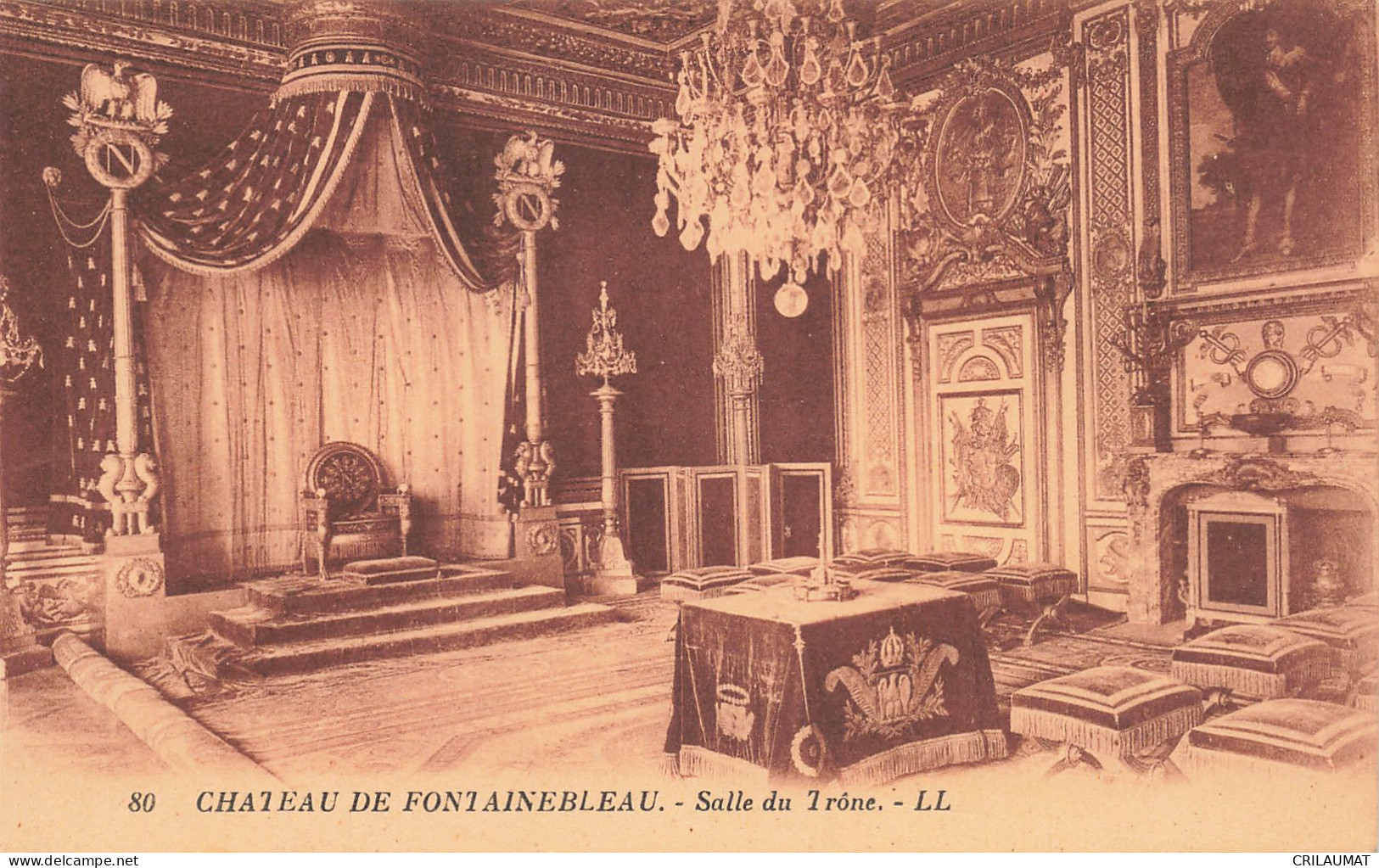 77-FONTAINEBLEAU LE CHÂTEAU SALLE DU TRONE-N°T5277-B/0213 - Fontainebleau