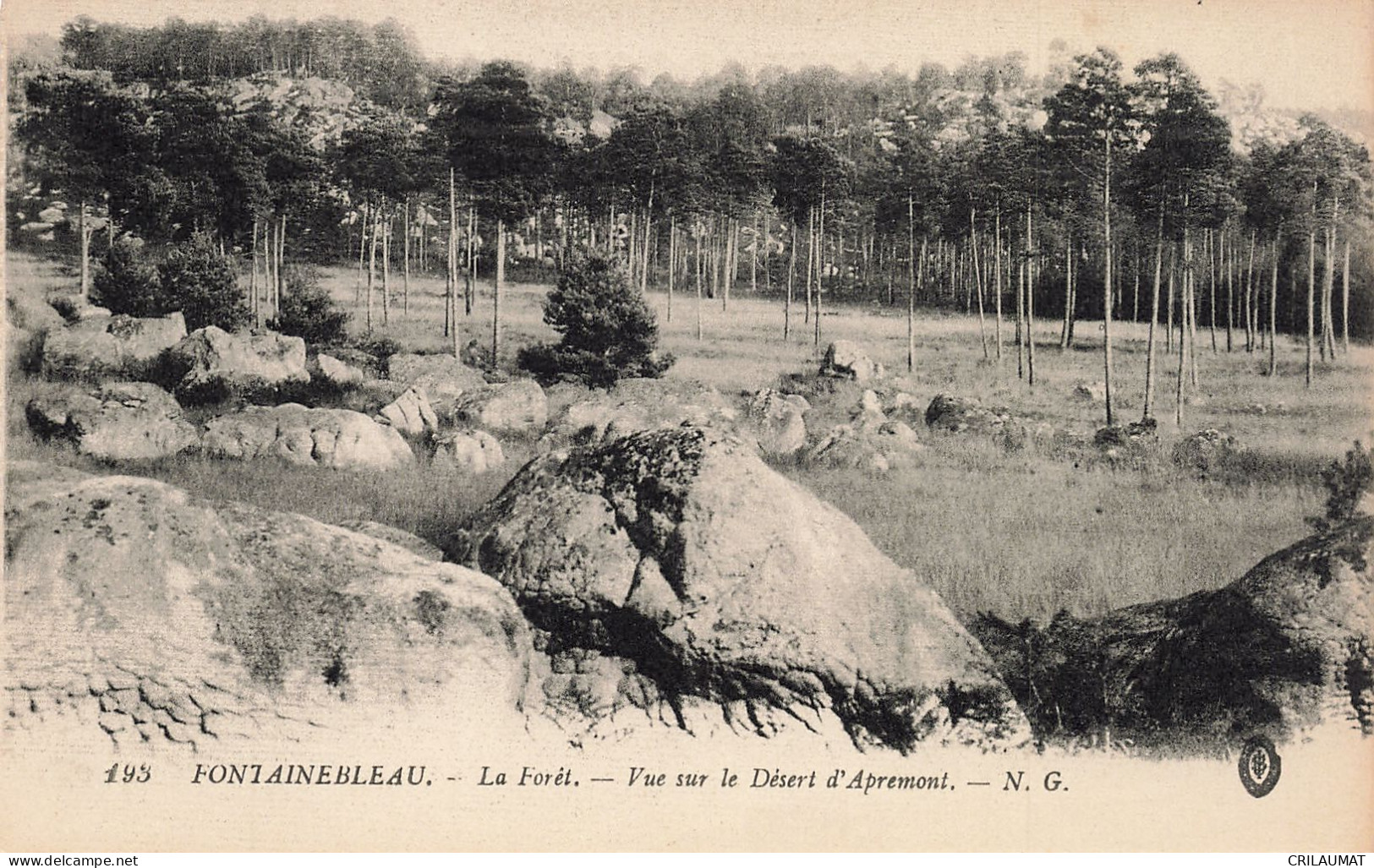 77-FONTAINEBLEAU LA FORET DESERT D APREMONT-N°T5277-E/0133 - Fontainebleau