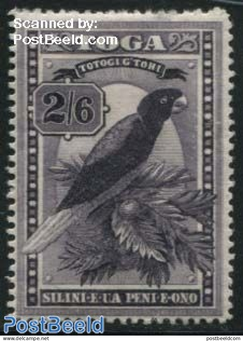 Tonga 1897 2Sh6p, Stamp Out Of Set, Unused (hinged), Nature - Birds - Parrots - Autres & Non Classés